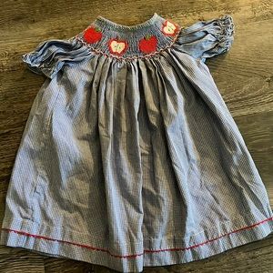 Apple smocked dress